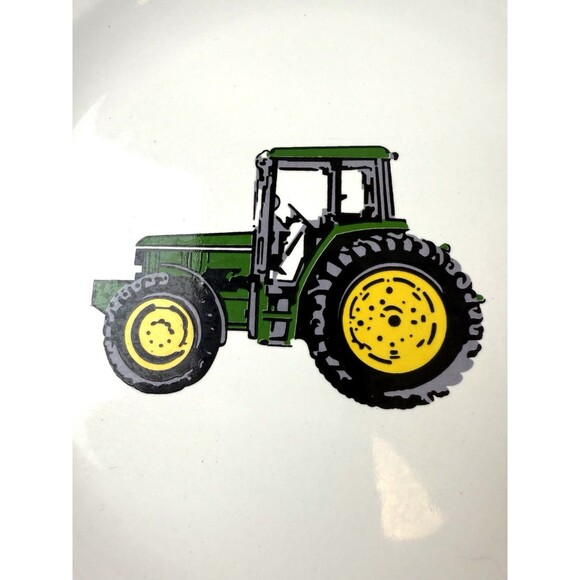 John Deere Tractor 11.25” Dinner Plate Green Rim Gibson SET OF 3 - Picture 16 of 16